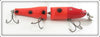 Vintage Creek Chub Orange Spotted Plastic Jointed Pikie Lure 2630 P