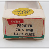 Heddon Bronze, White & Brown Prowler In Box