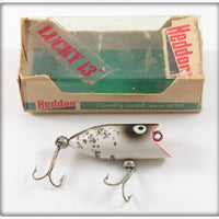 Vintage Heddon Silver Flitter Tiny Lucky 13 Lure In Box