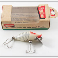 Vintage Heddon Red & White Shore Minnow Tiny Runt Lure In Box