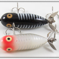 Heddon Black Shore & White Shore Tiny Torpedo Pair With One Box