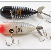 Heddon Black Shore & White Shore Tiny Torpedo Pair With One Box