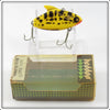 Vintage Heddon Yellow Coachdog Super Sonic Lure In Box