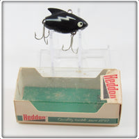 Vintage Heddon Black Sonic Lure In Box