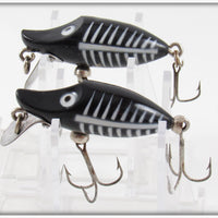 Heddon Black Shore Tiny Runt Pair