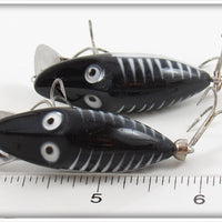 Heddon Black Shore Tiny Runt Pair