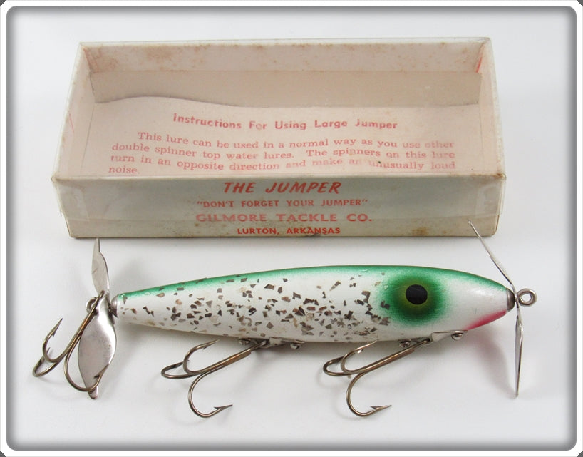 Gilmore Tackle Co Silver Flitter The Jumper Lure In Box