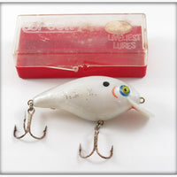 Vintage Cordell White Blue Eye Shadow Big O Lure In Box For Sale