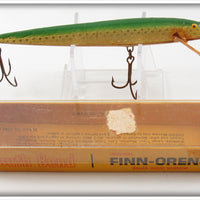 Vintage South Bend Green & Gold Finn Oreno Lure In Box