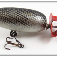 Vintage Helin Black & Silver Scale #7 Fishcake Lure