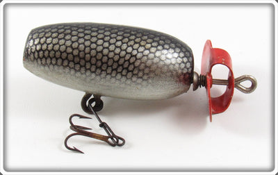 Vintage Helin Black & Silver Scale #7 Fishcake Lure