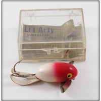 Vintage Rockland Tackle Co Red & White L'il Arty In Box