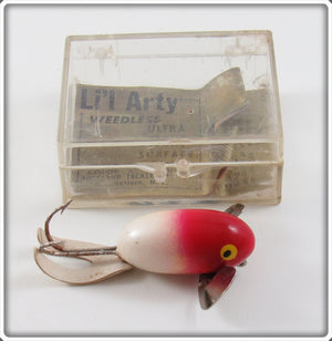 Vintage Rockland Tackle Co Red & White L'il Arty In Box