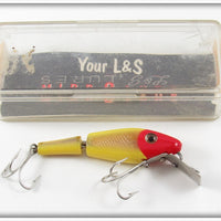 Vintage L&S Bait Co Red Head 00M MirroLure In Box