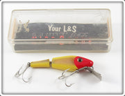 Vintage L&S Bait Co Red Head 00M MirroLure In Box