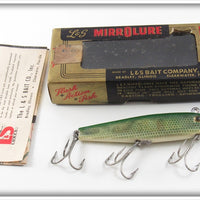 L&S Bait Co Green Back Gold Flash 52M MirroLure In Box