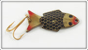 Vintage Wright & McGill Black Scale Right Fish Lure