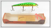 Vintage Bomber Bait Co Fire Tiger Long A Lure In Box