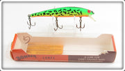 Vintage Bomber Bait Co Fire Tiger Long A Lure In Box