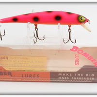 Vintage Bomber Bait Co Orange Black Spots Long A Lure In Box 