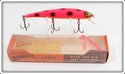 Vintage Bomber Bait Co Orange Black Spots Long A Lure In Box