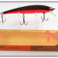 Vintage Bomber Bait Co Black Red Belly Long A Lure In Box