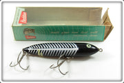 Vintage Heddon Black Shore Zara Spook Lure In Box