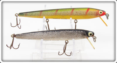 Vintage Heddon Perch & Black Wood Cobra Lure Pair