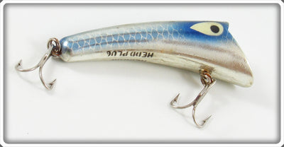 Vintage Heddon Nickel Plate Blue Shiner Hedd Plug Lure