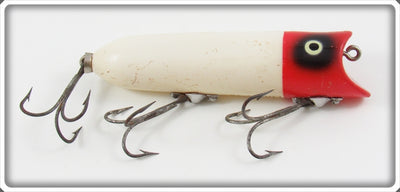 Vintage Heddon Red Head White Lucky 13 Lure