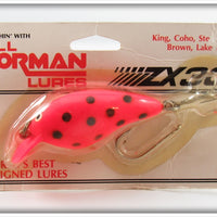 Vintage Norman Orange Black Spots ZX 30 Lure On Card 