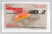 Vintage Norman Yellow Orange Spots ZX 10 Lure On Card