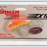 Vintage Norman Yellow Orange Spots ZX 10 Lure On Card