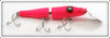 Vintage Creek Chub Fluorescent Red Jointed Pikie Lure 2600 FR DD