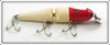 Vintage Creek Chub Red Head White Jointed Pikie Lure 2602