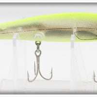 Bomber Bait Co Clear & Chatreuse Photo Finish Long A Lure 