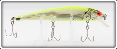 Bomber Bait Co Clear & Chatreuse Photo Finish Long A Lure 