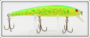 Vintage Bomber Bait Co Chatreuse & Green Coachdog Long A Lure 