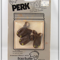 Vintage Bass Buster Brown Perk Tail Frogs On Card 