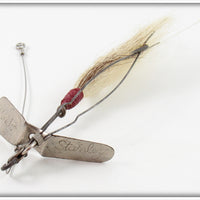 Vintage Heddon Stanley Weedless Bucktail Spinner Lure