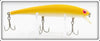 Vintage Bomber Bait Co Yellow White Belly Long A Lure