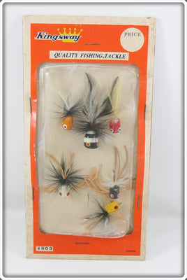 Vintage Kingsway Quality Fishing Tackle Poppers On Card