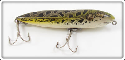 Vintage Heddon Natural Frog Charlie Campbell Zara Spook Lure