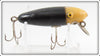 Vintage Unknown Possibly HICO Black White Head Minnow Lure 