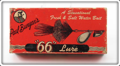 Vintage Paul Bunyan's 66 Lure Empty Box 
