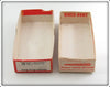 Heddon Red Head White Jointed River Runt Empty Box 9330RH