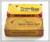 Vintage South Bend Red Arrowhead Bass Oreno & Unmarked Empty Box Pair