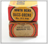 South Bend Red Arrowhead Bass Oreno & Unmarked Empty Box Pair