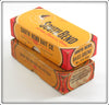 South Bend Red Arrowhead Bass Oreno & Unmarked Empty Box Pair