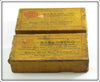 South Bend Red Head White & Rainbow Bass Oreno Empty Lure Box Pair